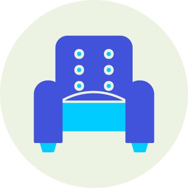 Kol Koltuğu Web simgesi basit illüstrasyon