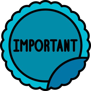 Önemli ağ simgesi vektör illüstrasyonu