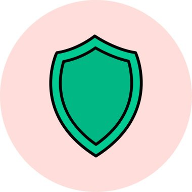 Ağ için koruma kalkanı vektör simgesi 