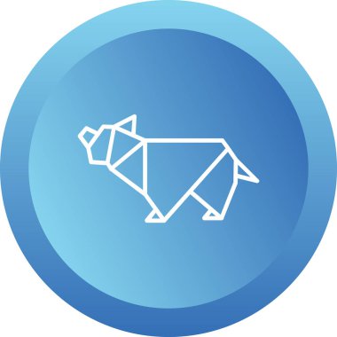 ayı ağ simgesi, vektör illüstrasyonu