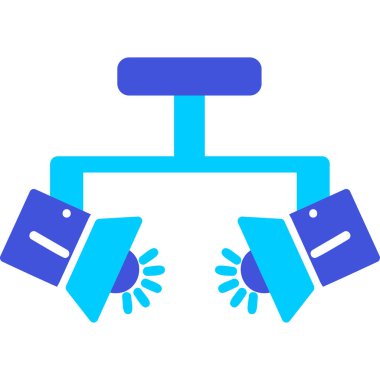 Spotlight simgesi, web basit illüstrasyon