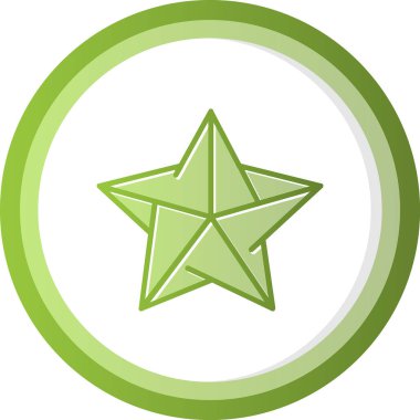 Yıldız web simge vektör çizim 