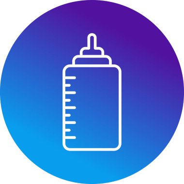 bebek şişe simgesi, vektör illüstrasyonu