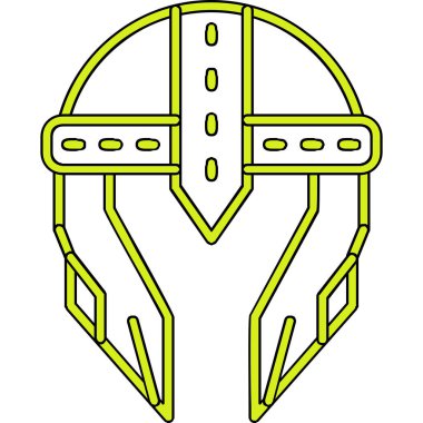 Kask simgesi vektör illüstrasyonu 