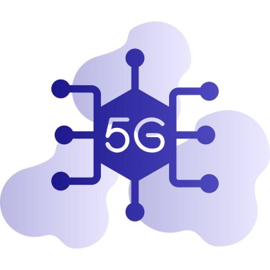  5g Ağ simgesi. vektör illüstrasyonu