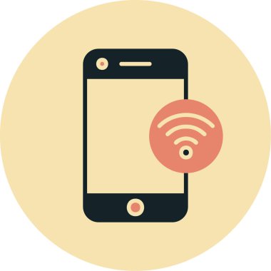 wifi vektör simgesi modern basit illüstrasyon 