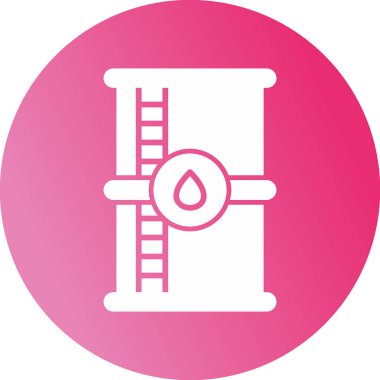 Petrol varili ikonu. Web simgesi vektör illüstrasyonu