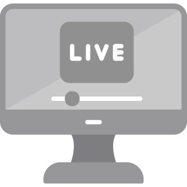 Yaşa. Web simgesi basit bir illüstrasyon. Ben...