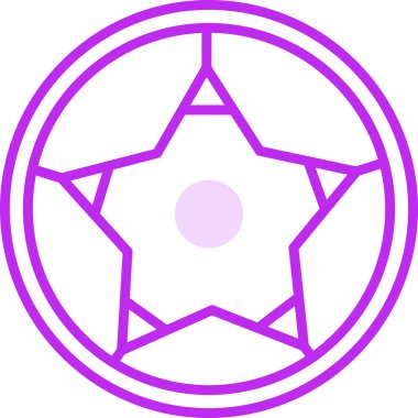 Futbol topu simgesi, vektör illüstrasyonu basit tasarım