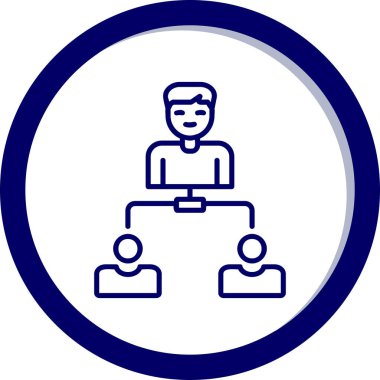 Hiyerarşi web simgesi basit illüstrasyon