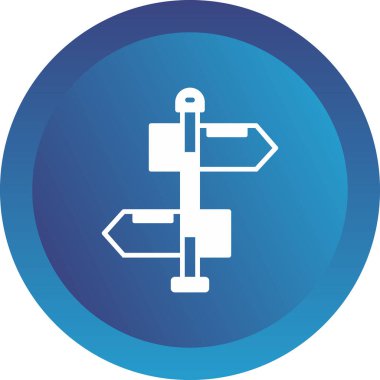 Bir sokak işaretinin vektör illüstrasyonu