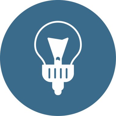 ampul simgesi, vektör illüstrasyonu