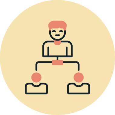 Hiyerarşi web simgesi basit illüstrasyon