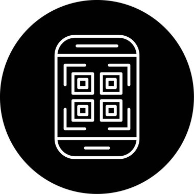 Cep Telefonu Web simgesi vektör illüstrasyonu