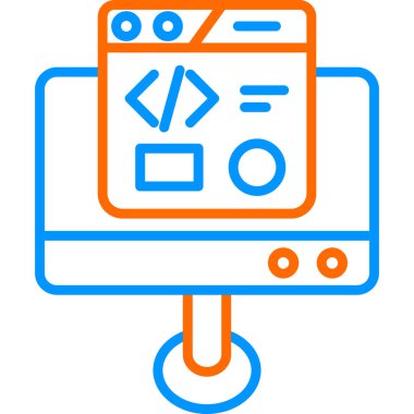 Geliştirme simgesi, vektör illüstrasyonu basit tasarım