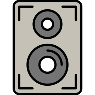 hoparlör basit vektör illüstrasyonu