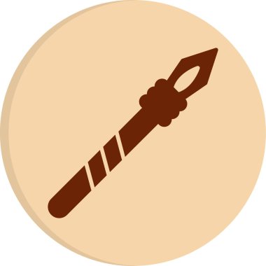 Mızrak simgesi vektör illüstrasyonu