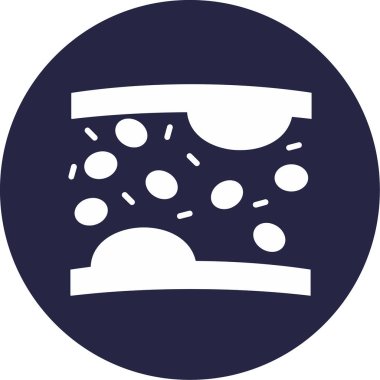 Atardamar. Web simgesi vektör illüstrasyonu