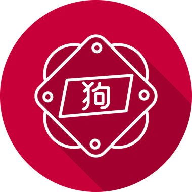 köpek simgesi tasarımı, vektör illüstrasyonu 