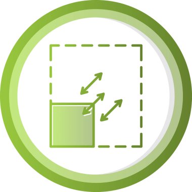 Ölçeklendirilebilirlik simgesi, vektör illüstrasyonu basit tasarım