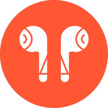 Kulaklık. Web simgesi basit illüstrasyon