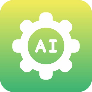 Ai Ayarları web simgesi, vektör illüstrasyonu 