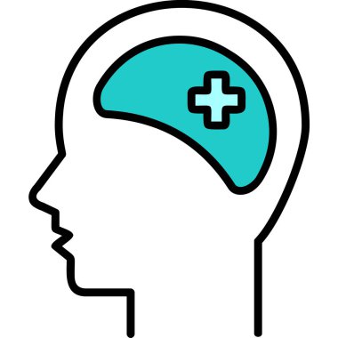 Klinik Psikoloji vektör çizimi tasarımı