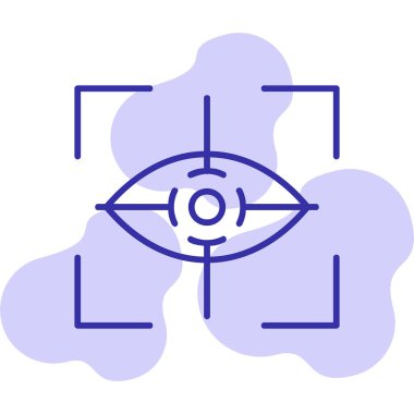 Göz. Web simgesi basit illüstrasyon