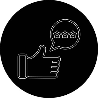 Geri bildirim simgesi, vektör illüstrasyon tasarımı 