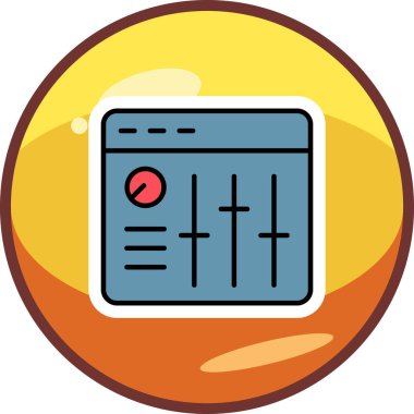 Ses Karıştırıcı vektör çizimi