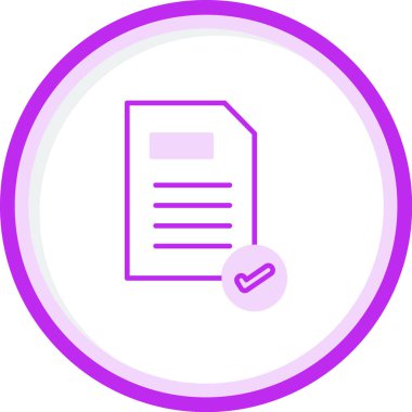 Belge. Web simgesi basit illüstrasyon 