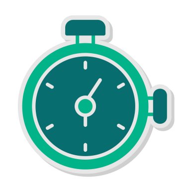 Zamanlayıcı simgesi, vektör illüstrasyonu 