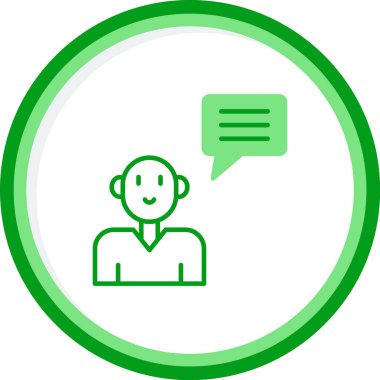 Topluluk Yöneticisi Web simgesi vektör illüstrasyonu