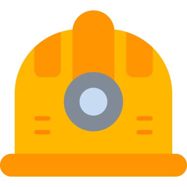 Kask simgesi vektör illüstrasyonu 