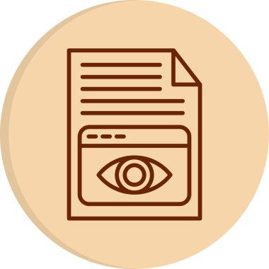 Web simgesini basit illüstrasyonla göster 