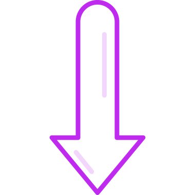 aşağı ok simgesi, vektör illüstrasyon tasarımı 