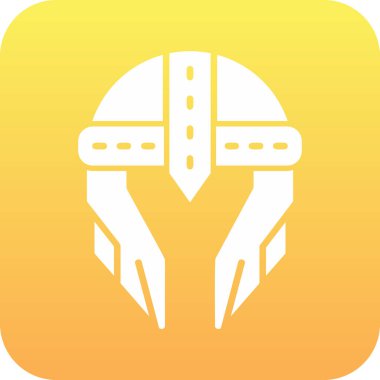 Kask simgesi vektör illüstrasyonu 