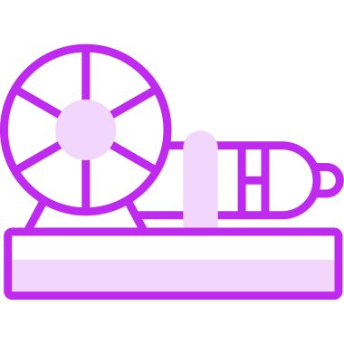 Vektör illüstrasyonu, Motor simgesi biçimi         