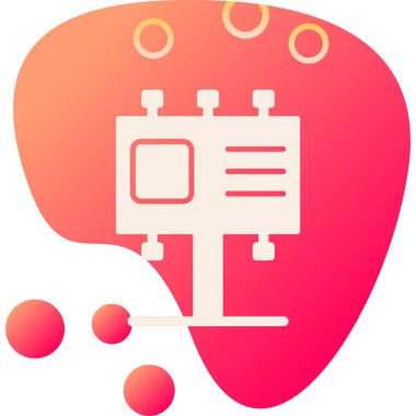 Billboard web simgesi, vektör çizim 