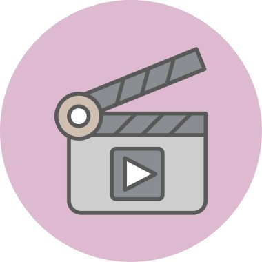 El çırpma tahtası web simgesi basit illüstrasyon 