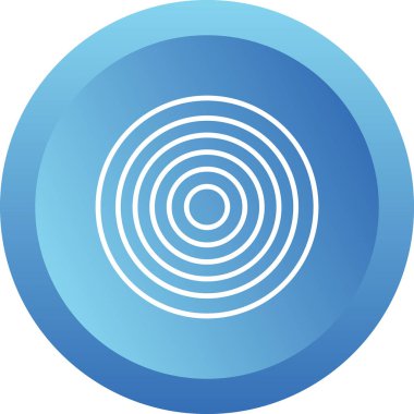 Bir çember simgesinin vektör illüstrasyonu 