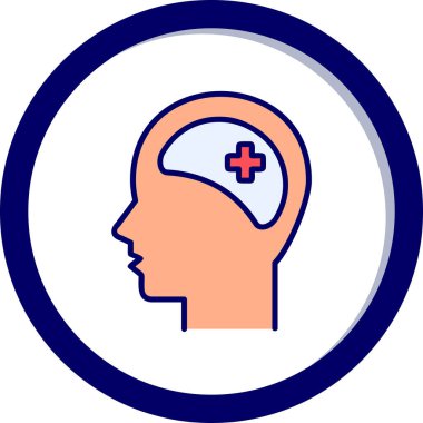 Klinik Psikoloji vektör çizimi tasarımı