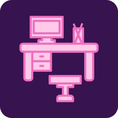 işyeri web simgesi vektör illüstrasyonu