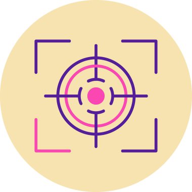 Hedef. Web simgesi basit illüstrasyon