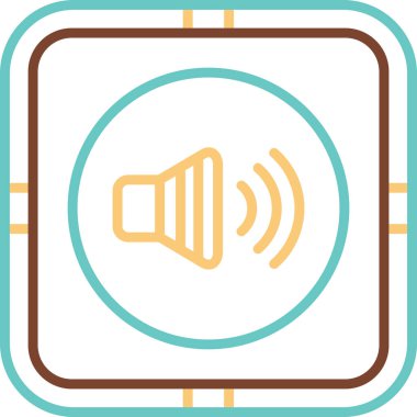 Ses Web simgesi, vektör çizim