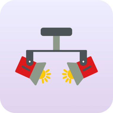 Spotlight simgesi, web basit illüstrasyon