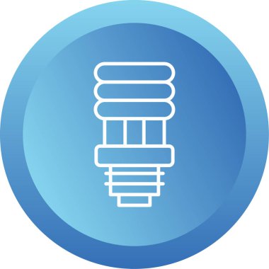 spiral ampul ikonu web basit illüstrasyon