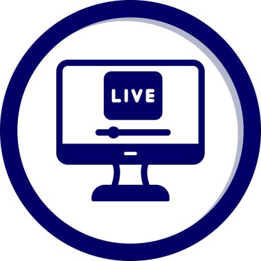 Yaşa. Web simgesi basit bir illüstrasyon. Ben...