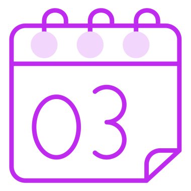 Takvim simgesi, vektör illüstrasyonu basit tasarım