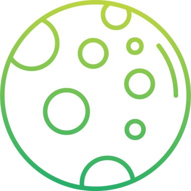 Dolunay simgesi, vektör illüstrasyonu